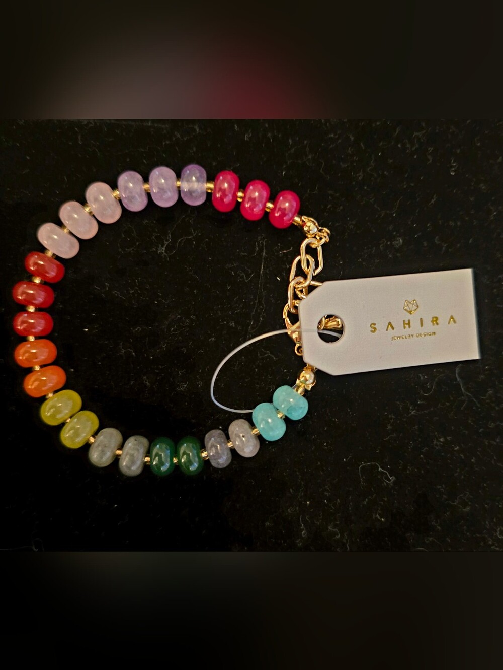 Sahira Candy Crush Beaded Bracelet Multicolored